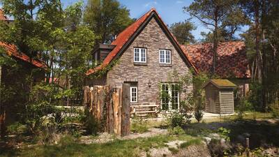 Boshuys met sauna 8-persoons