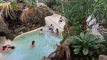 The whitewater course in the Aqua Mundo of Center Parcs De Huttenheugte