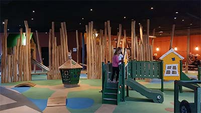 Indoor playground in the plaza of holiday park Buitenhof de Leistert