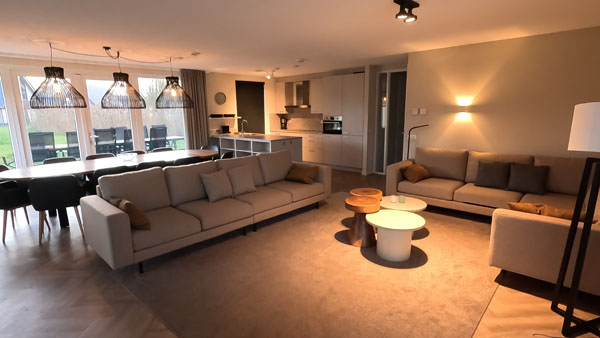 Living room of our holiday home at Landal Aelderholt