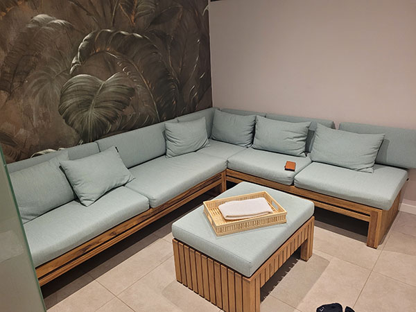 Lounge set in the Wellness area in the holiday home type 10ELW