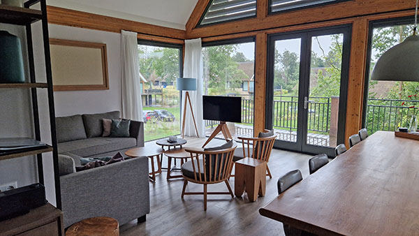 Living room of a holiday home type 10ELW at Landal Puur Exloo