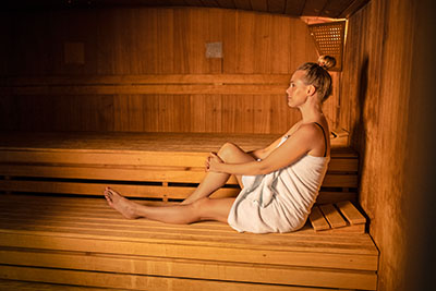 Sauna facilities at holiday park De Huttenheugte