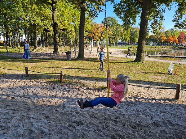 Large playground at holiday park De Leistert
