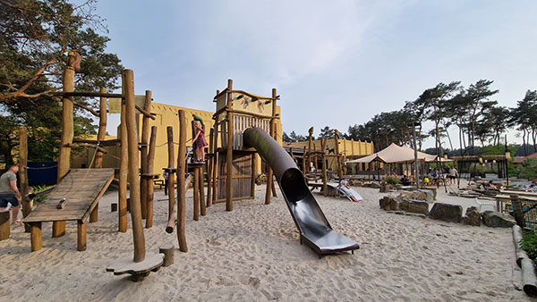 Playground at a central building at Safaripark Beekse Bergen