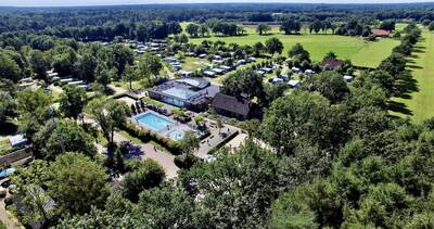 Aerial view of Camping Vreehorst in the Achterhoek near Winterswijk