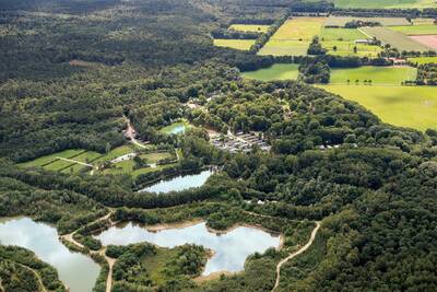 Aerial view of holiday park EuroParcs Maasduinen
