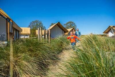 Glamping tents at holiday park EuroParcs Zuiderzee