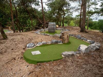 The mini golf course of holiday park Leukermeer