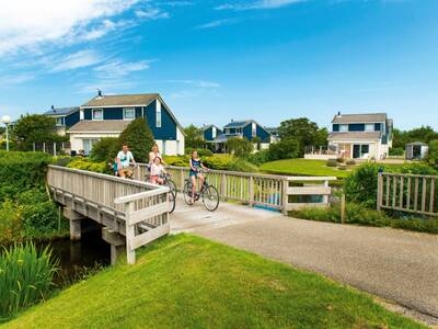 Bridge and holiday homes at Landal Beach Park Texel