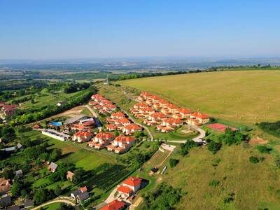 Aerial view of holiday park Landal Residence Duna