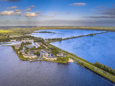 Aerial view of holiday park Landal Waterresort Blocksyl