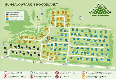 Park map Bungalowpark ’t Hoogelandt