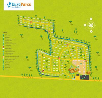 Park map Duinresorts Parc du Soleil