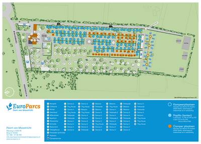 Park map EuroParcs Poort van Maastricht