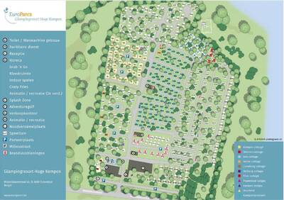 Park map Europarcs EuroParcs Hoge Kempen