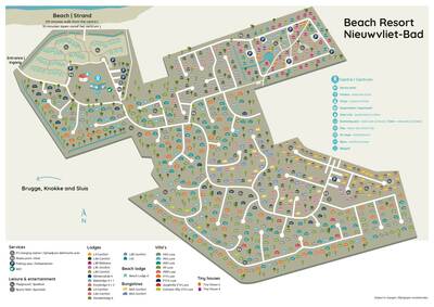 Park map Roompot Beach Resort Nieuwvliet-Bad