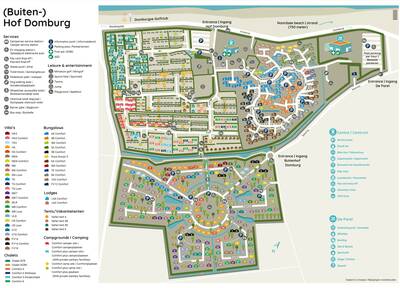 Park map Roompot Buitenhof Domburg