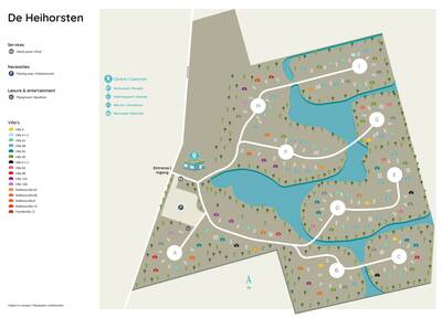 Park map Roompot De Heihorsten