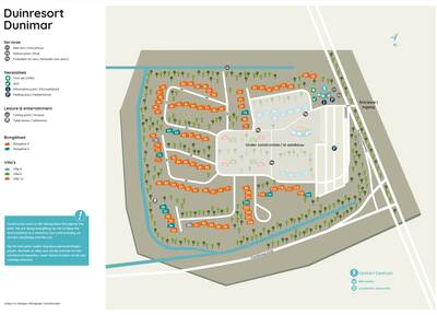 Park map Roompot Duinresort Dunimar