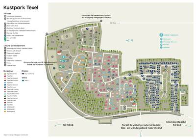 Park map Roompot Kustpark Texel