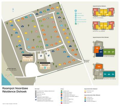 Park map Roompot Noordzee Résidence Dishoek