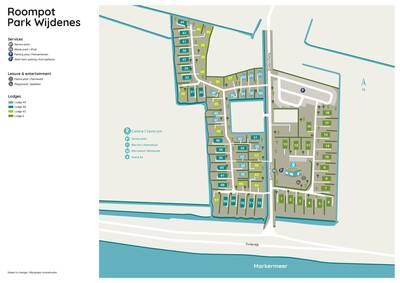 Park map Roompot Park Wijdenes