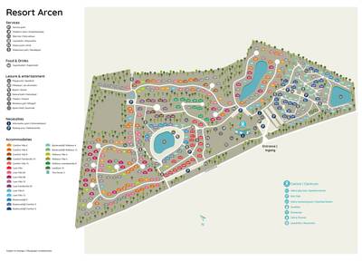 Park map Roompot Resort Arcen