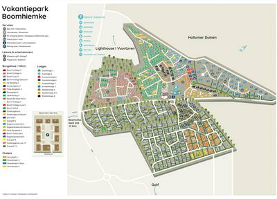 Park map Roompot Vakantiepark Boomhiemke