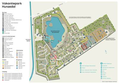 Park map Roompot Vakantiepark Hunzedal