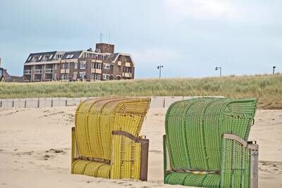 Photo made of Roompot De Graaf van Egmont from the North Sea beach