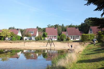 Holiday homes on a lake at Roompot Holiday Park Hellendoorn