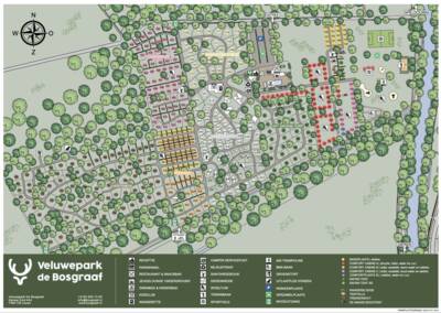 Park map of Veluwepark de Bosgraaf
