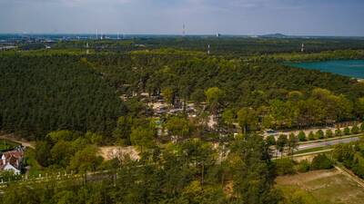 Aerial view of the EuroParcs Hoge Kempen holiday park