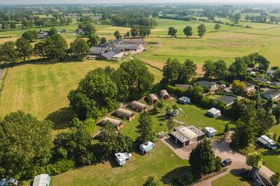 Aerial view of holiday center 't Schuttenbelt