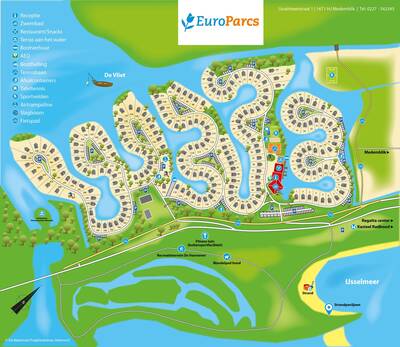 Park map Duinresorts EuroParcs IJsselmeer
