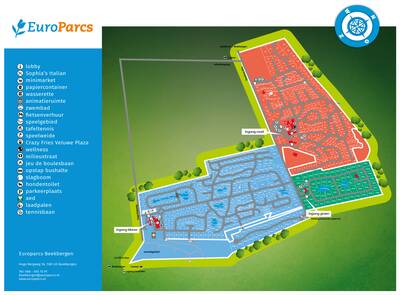 Park map EuroParcs Beekbergen