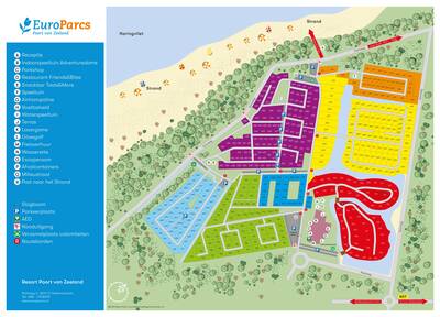 Park map EuroParcs Poort van Zeeland
