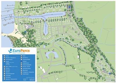 Park map EuroParcs Veluwemeer