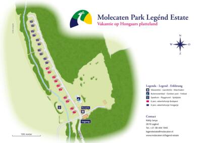 Park map Molecaten Park Legénd Estate