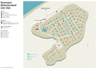 Park map Roompot Bloemendaal aan Zee