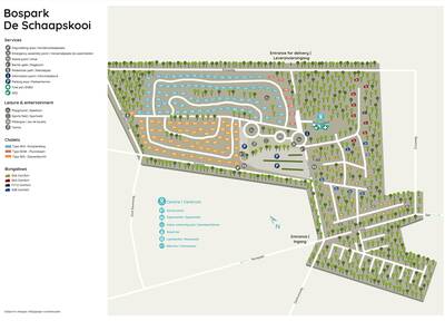 Park map Roompot Bospark de Schaapskooi