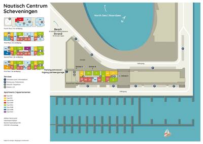 Park map Roompot Nautisch Centrum Scheveningen