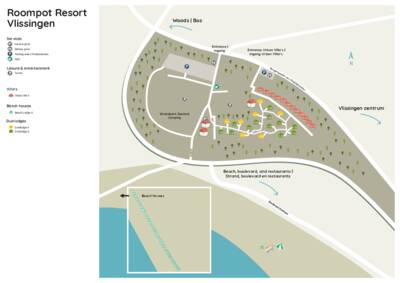 Park map Roompot Noordzee Resort Vlissingen