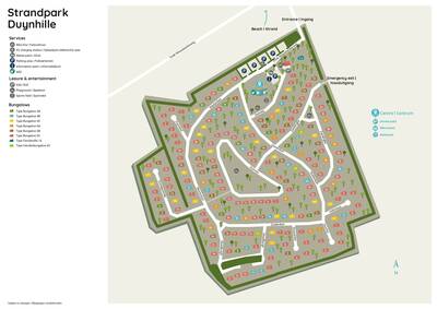 Park map Roompot Strandpark Duynhille