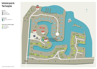 Park map Roompot Waterpark Terkaple