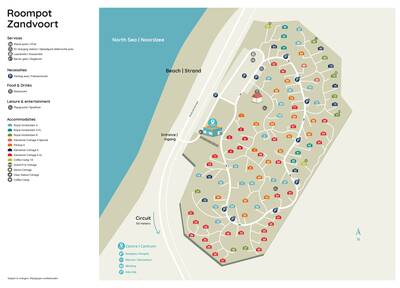 Park map Roompot Zandvoort