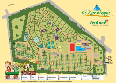 Park map Camping De Zandhegge