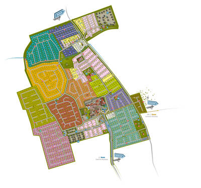 Park map Camping Julianahoeve