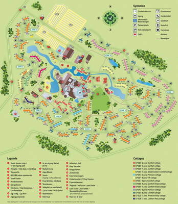 Park map centerparcs Erperheide